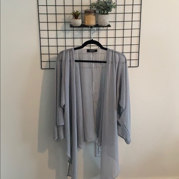 AKIRA Sweaters - Striped Kimono